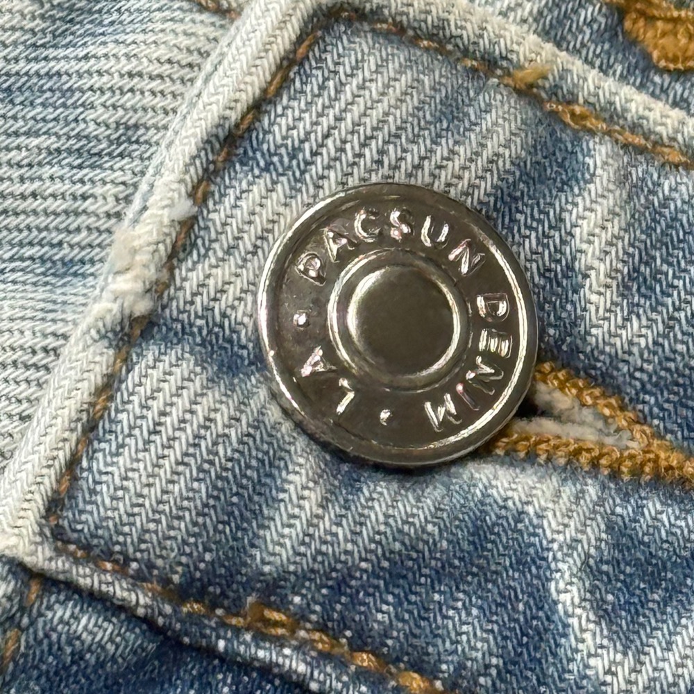 Pacsun Denim Mini Skirt Light Wash Casual Everyday‎ Skater Casual Chic Size 28